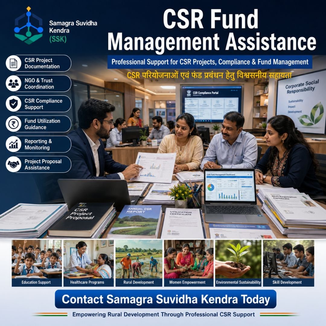 CSR Fund Management Assistance Service | CSR फंड मैनेजमेंट सहायता सेवा