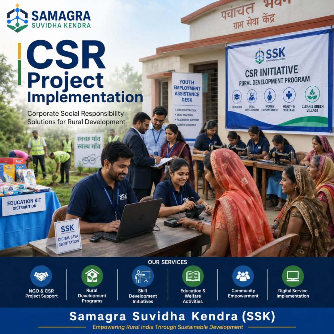 CSR Project Implementation Service | CSR प्रोजेक्ट इम्प्लीमेंटेशन सेवा