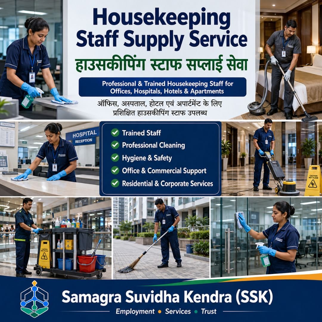 Housekeeping Staff Supply Service | Housekeeping Staff उपलब्ध सेवा