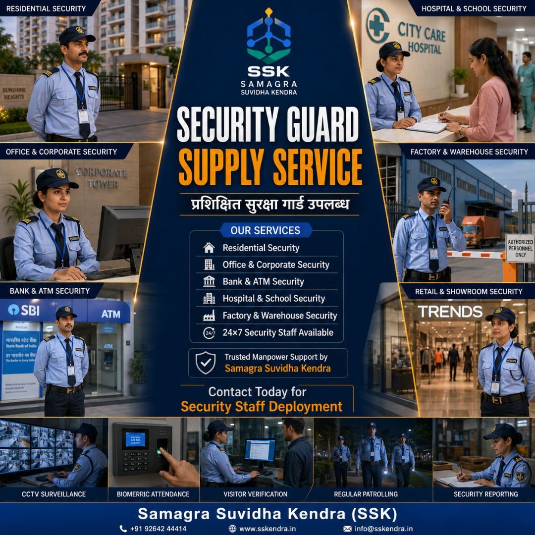 Security Guard Supply Service | सिक्योरिटी गार्ड सप्लाई सर्विस
